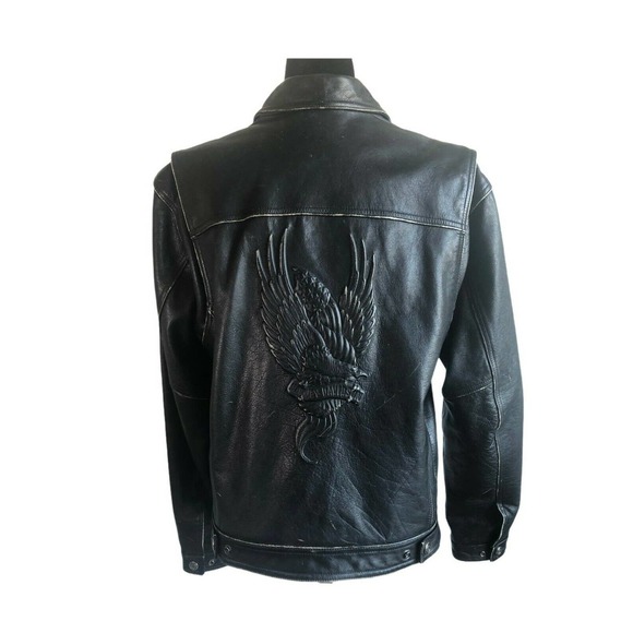 VTG Harley Davidson Leather Jacket Size Medium - Picture 3 of 12